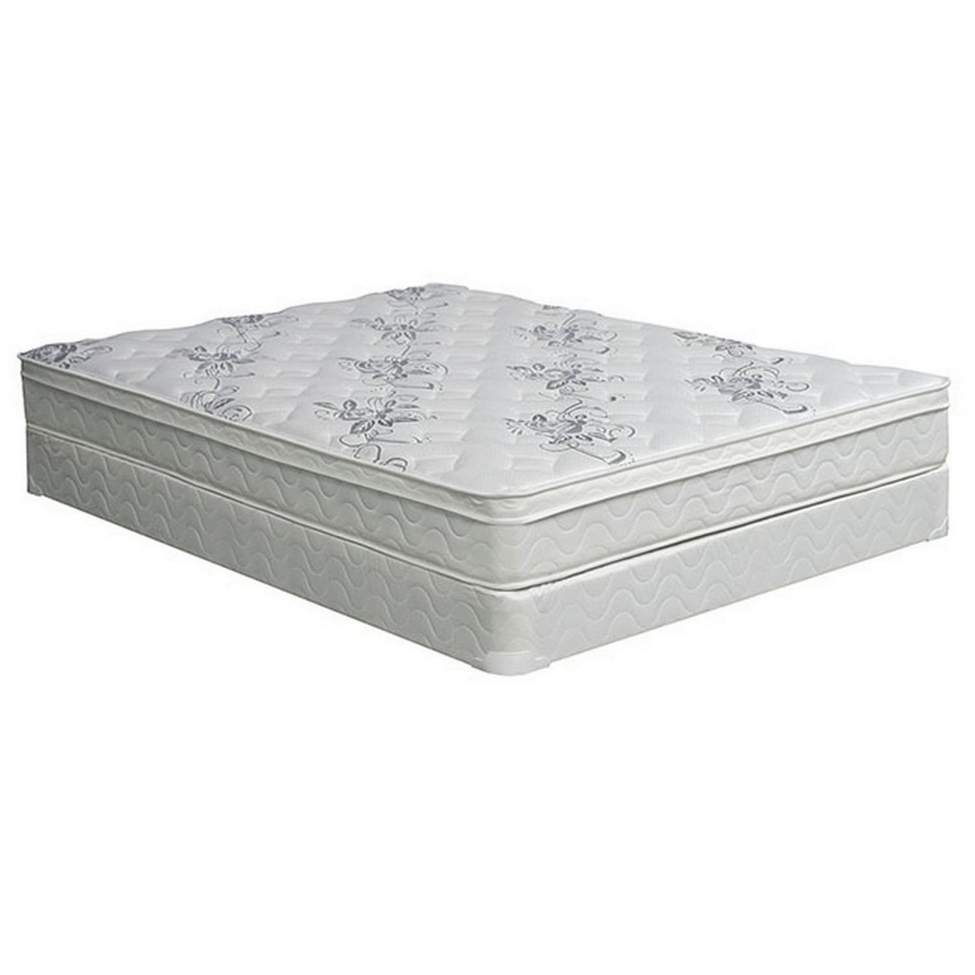 Benjara Leh 9 Inch Euro Top King Size Mattress, Dense Foam, 5 Layer