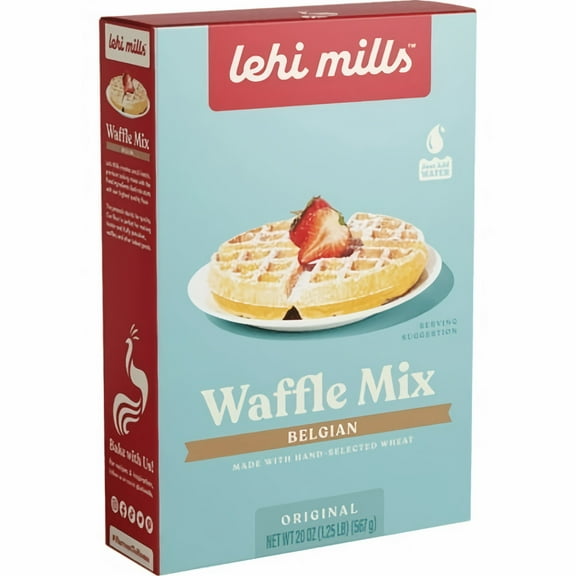 Lehi Roller Mills Belgian Waffle Mix 20 oz (Pack of 14)