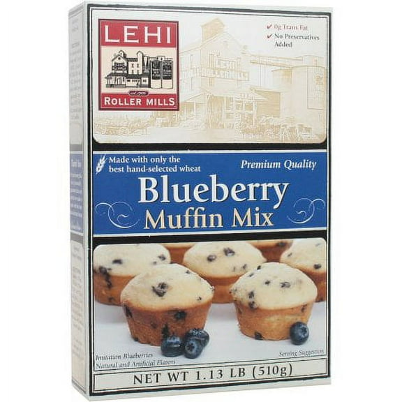 Lehi Roller Mills Blueberry Muffin Mix 18 oz Box (Pack of 2)