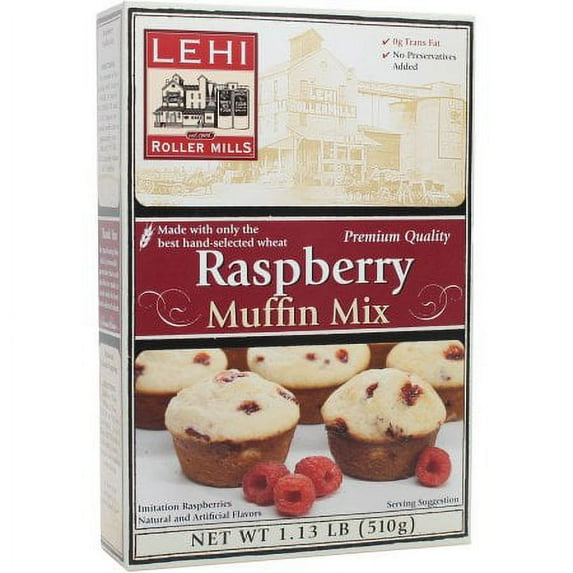 Lehi Roller Mills Raspberry Muffin Mix (Pack of 3)