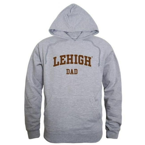 Lehigh University Mens Dad Hoodie, Heather Gray - Large