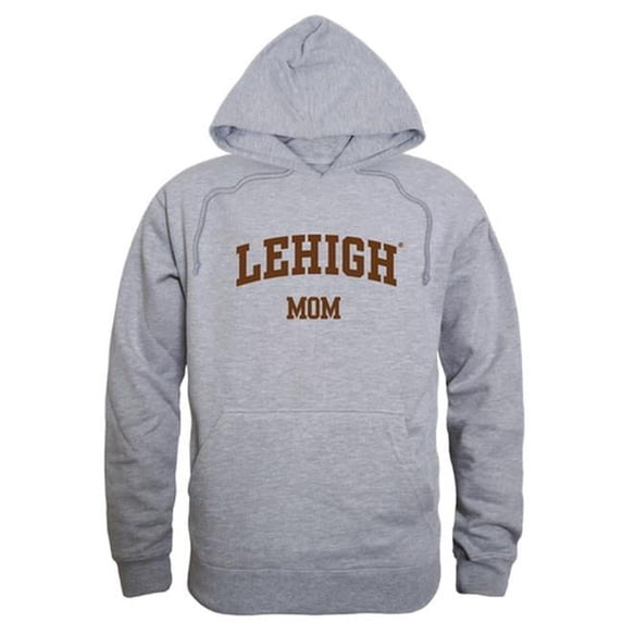 Lehigh University Womens Mom Hoodie, Heather Gray - Medium