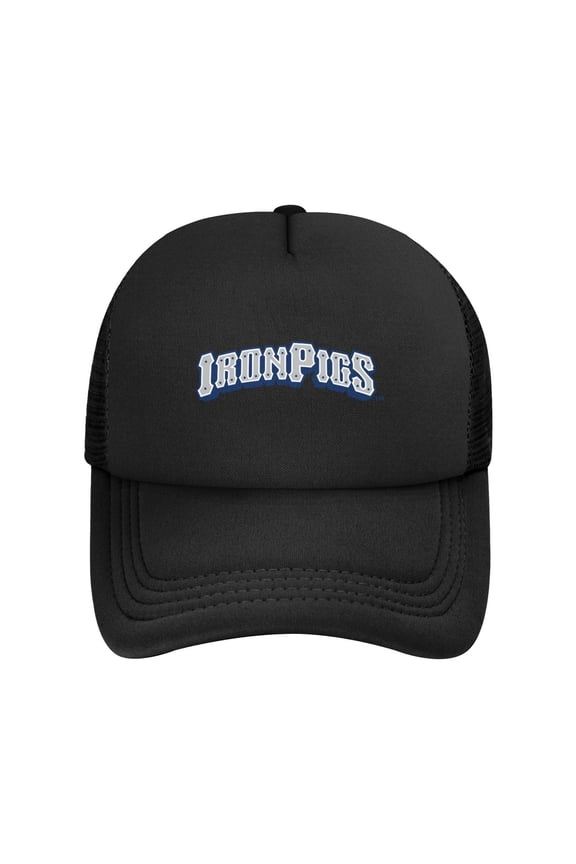 Lehigh Valley Ironpigs Solid Color Lightweight Adult Mesh Baseball Cap