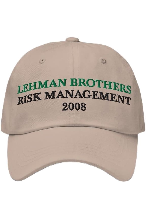 Lehman Brothers Risk Management 2008 Hat - Funny Embroidered Adjustable Dad Cap Unisex