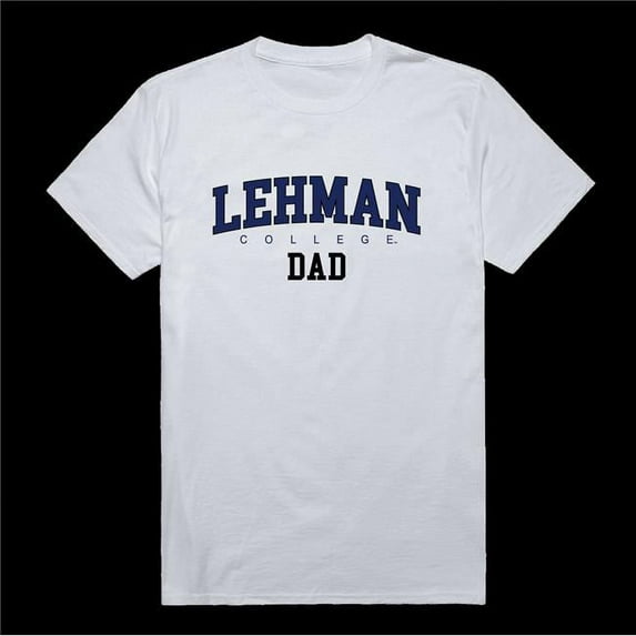 Lehman College Lightning Dad T-Shirt, White - Large
