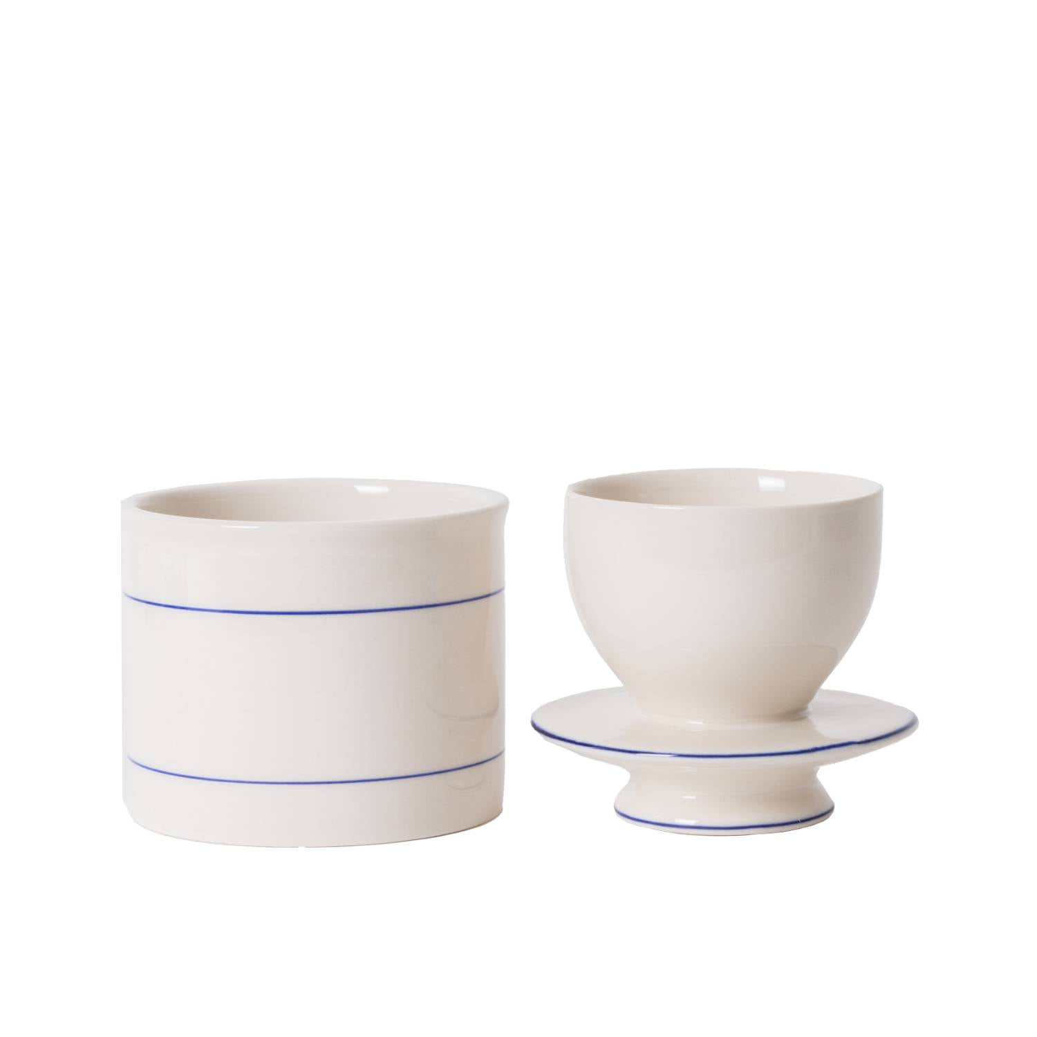 Lehman's Ancient Style Butter Crock, Traditional Stoneware Butter Keeper for Storing Fresh Soft Spreadable Butter, Classic Design, Airtight Seal