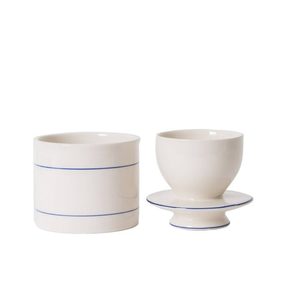 Lehman's Ancient Style Butter Crock, Traditional Stoneware Butter Keeper for Storing Fresh Soft Spreadable Butter, Classic Design, Airtight Seal