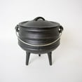 thumbnail image 1 of Lehman's Campfire Cooking Kettle Pot - Cast Iron Potje Dutch Oven with 3 Legs and Lid, 8 inch, 3 Quart, 1 of 7