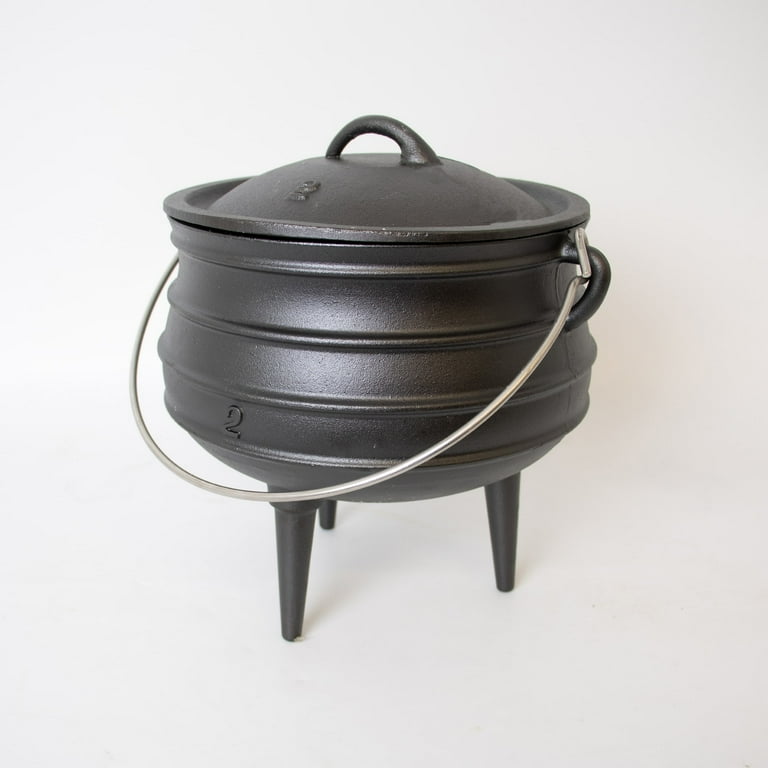Lehman's Campfire Cooking Kettle Pot Cast Iron Dutch Oven with