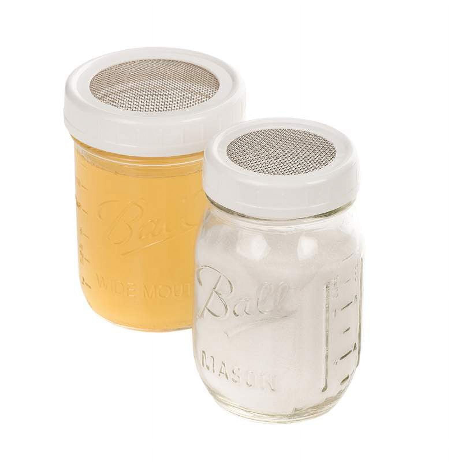 Lehman's Canning Jar Strainer Lids Plastic Mesh for Mason Style