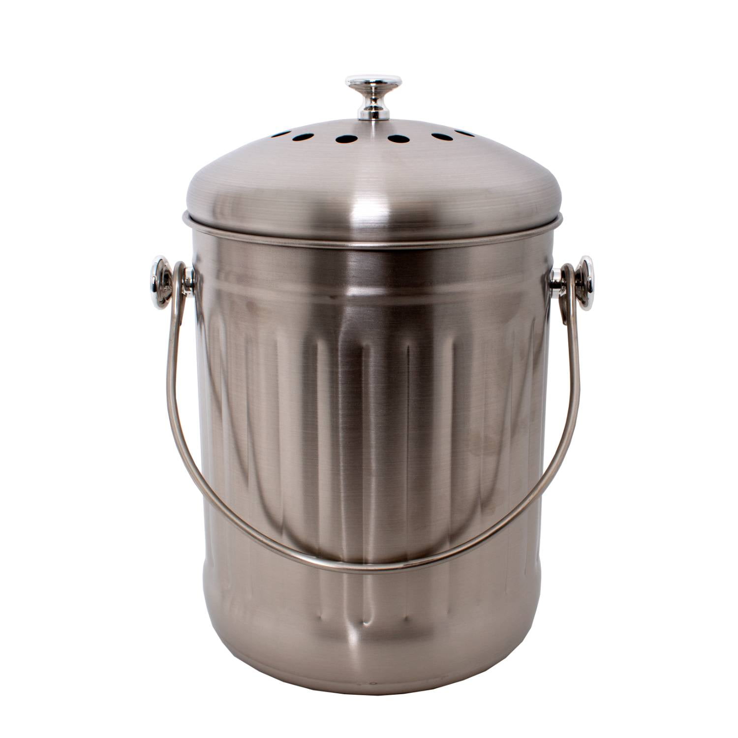 Lehman S Countertop Compost Bin Odorless Kitchen Composting Pail With   Lehman S Countertop Compost Bin Odorless Kitchen Composting Pail Carbon Filters Stainless Steel 1 Gallon Composter Bucket Lid Food Scraps Waste Recyc 35f2cfe0 28f5 4f9e Adf3 90b7144170f2.d464c7f6d9dfab23166ece7633954dcf 