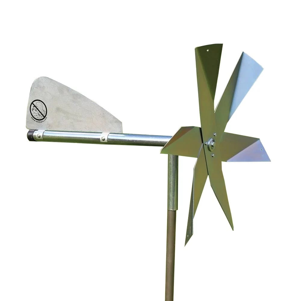 Zinc-Plated Steel Mole Chasing Windmill Deterrent