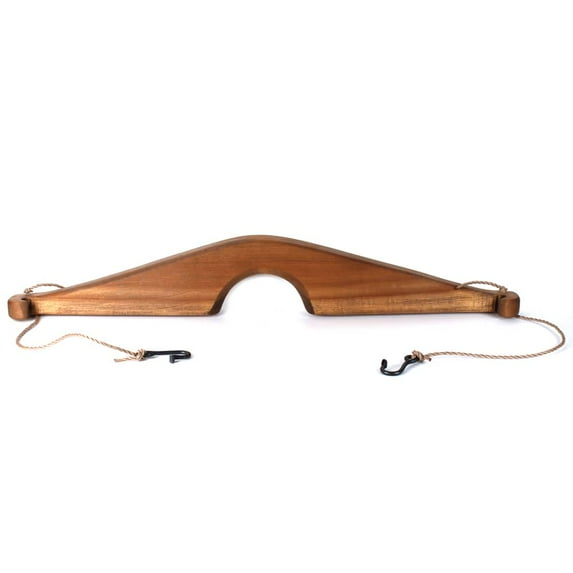 Lehman's Old-Fashioned Poplar Wood Shoulder Carrying Yoke with Hanging Hooks