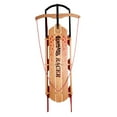 thumbnail image 1 of Lehman's Racer Amish Made Old Fashioned Solid Oak Steel Runner Sled, 1 of 7