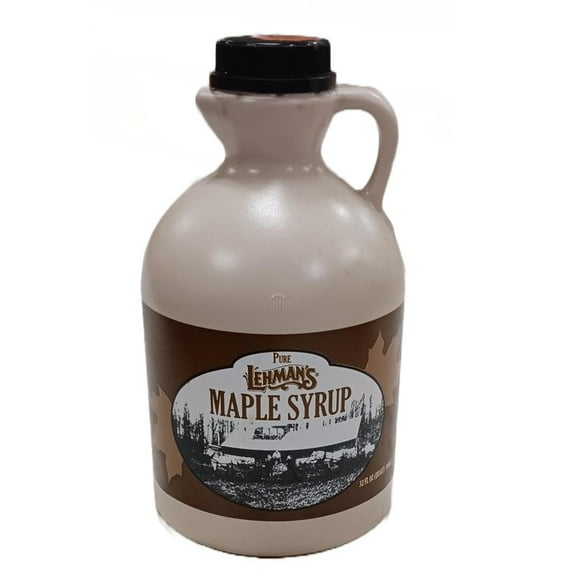 Lehman's Real Pure Maple Syrup U.S. Grade A Medium Amber 1 Quart Jug