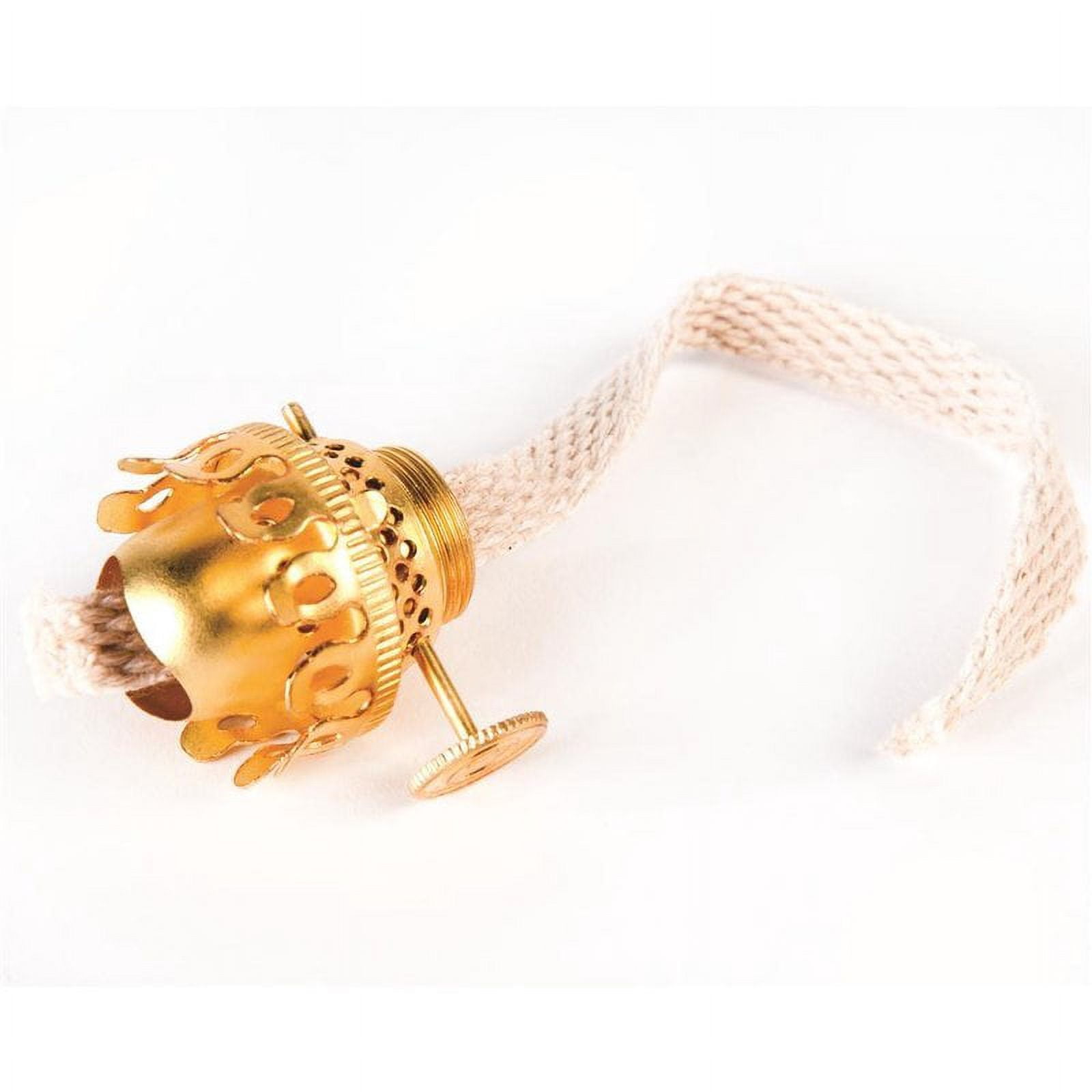 Solid Brass Acorn Burner for Miniature Oil Lamps