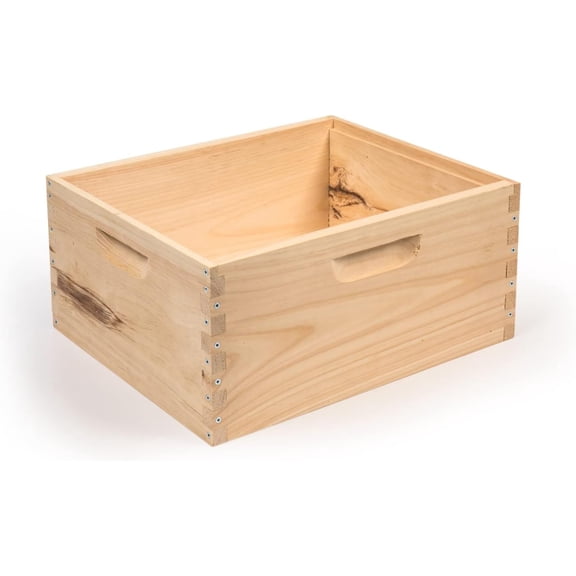 Lehman's Stoney Acres Beekeeping Beehive Box, 10 Frame Deep Assembled Super or Brood Honeybee Hive Box, Amish Made