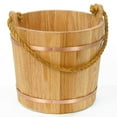 thumbnail image 1 of Lehman's Unlined Oak Bucket - Vintage Style Kiln Dried Wood with Rope Handle, 2 Qt, 1 of 1