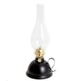 thumbnail image 1 of Lehman's Vintage Style Oil Lamp, Classic Nomad Model Burns Kerosene or Lamp Oil, Round Font with Curved Carrying Handle, Steel Burner, Glass Chimney and Wick for Non-Electric Lighting or Emergencies, 1 of 6