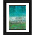 thumbnail image 1 of Lehnhardt, Iris 11x14 Black Ornate Wood Framed with Double Matting Museum Art Print Titled - Green Oasis, 1 of 4