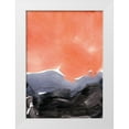 thumbnail image 1 of Lehnhardt, Iris 14x18 White Modern Wood Framed Museum Art Print Titled - Orange Blue Graphite, 1 of 4