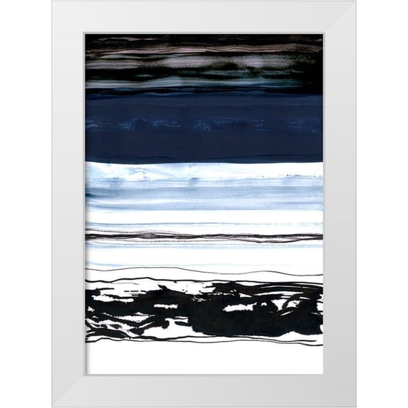 Lehnhardt, Iris 18x24 White Modern Wood Framed Museum Art Print Titled - Strata 2