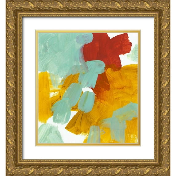 Lehnhardt, Iris 26x28 Gold Ornate Wood Framed with Double Matting Museum Art Print Titled - Alla Prima 1