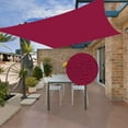 thumbnail image 1 of Lehood 300D Oxford Waterproof Rectangle Red Sun Shade Sail | UV-Resistant Custom Sizes | Includes 4x5ft Ropes | Heavy-Duty Backyard, Camping, Pool Canopy, 1 of 7