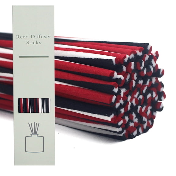 Lehood 60PCS Volatile Sticks Reed Diffuser Sticks 4mm x 10/12 Inch, Aroma Essential Oil Diffuser Sticks Refill for Home Fragrance, Multi-Color for Home Decor, Fast Scent Release