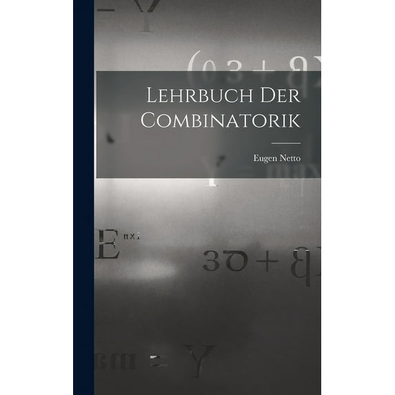 Lehrbuch Der Combinatorik (Hardcover)
