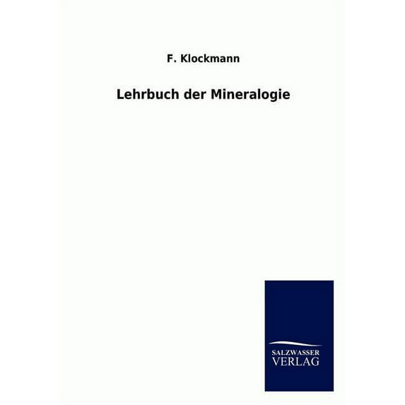 Lehrbuch der Mineralogie (Paperback)