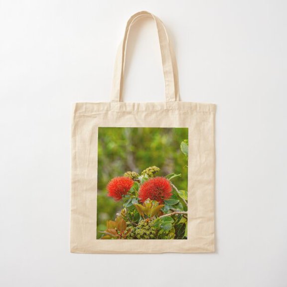 Lehua Twice Canvas Tote Bags, Reusable Shopping Bag