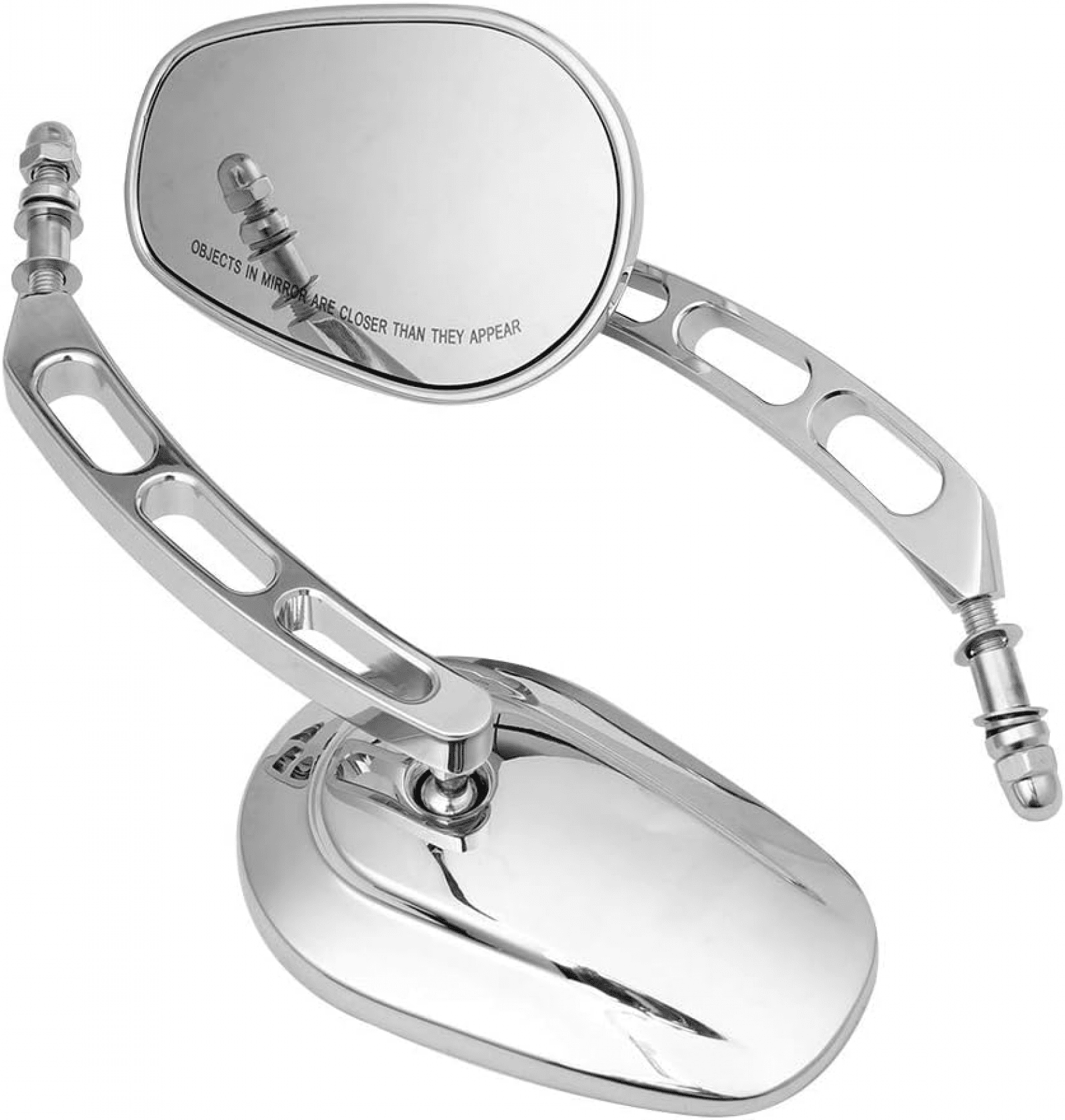 Lei Song Motorcycle 8mm Rearview Mirror Rear Side Mirrors Compatible with Harley Road King