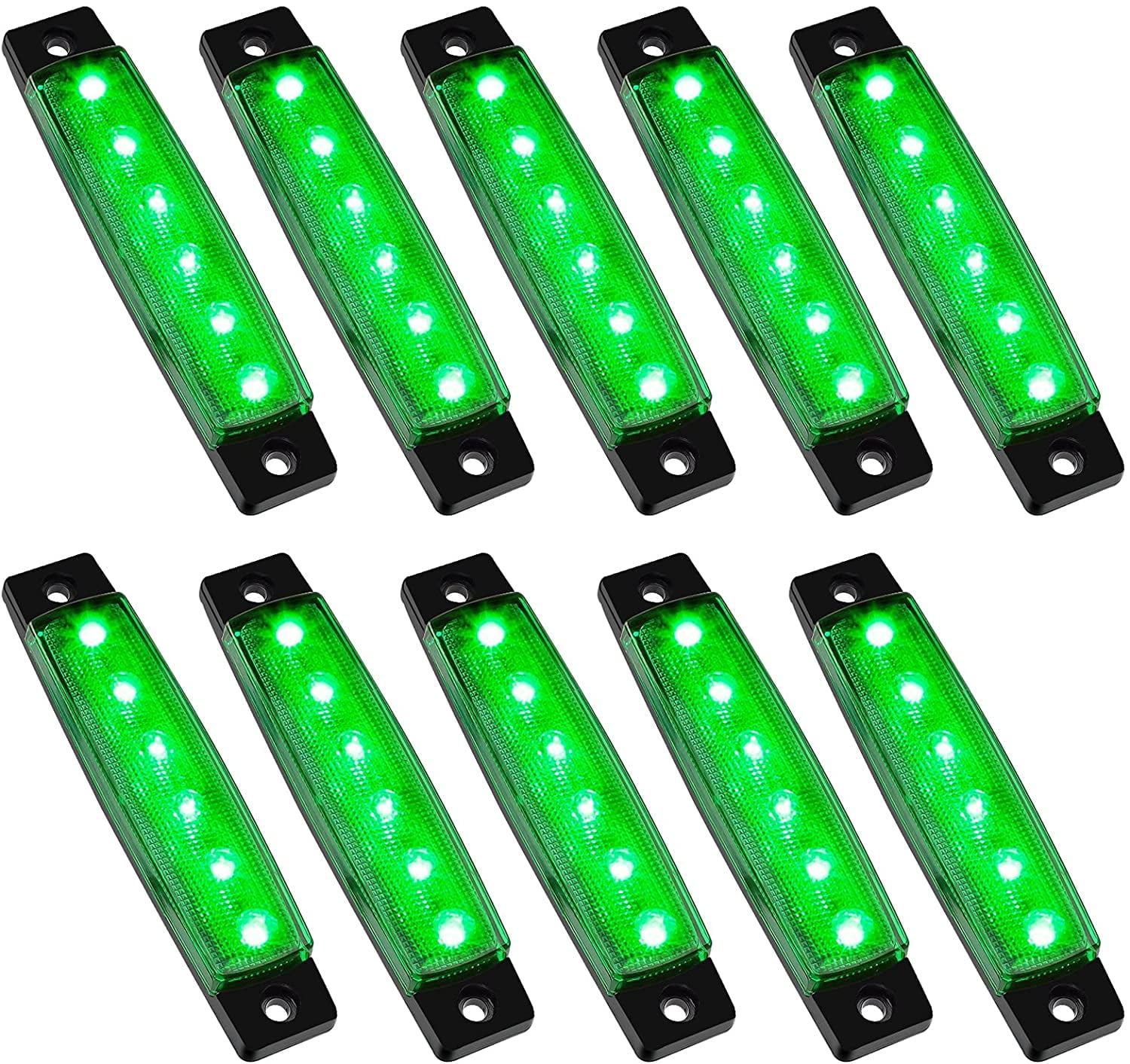 Lei Song PSEQT 10 Pcs LED Rock Strip Lights Car Underglow Wheel Fender ...