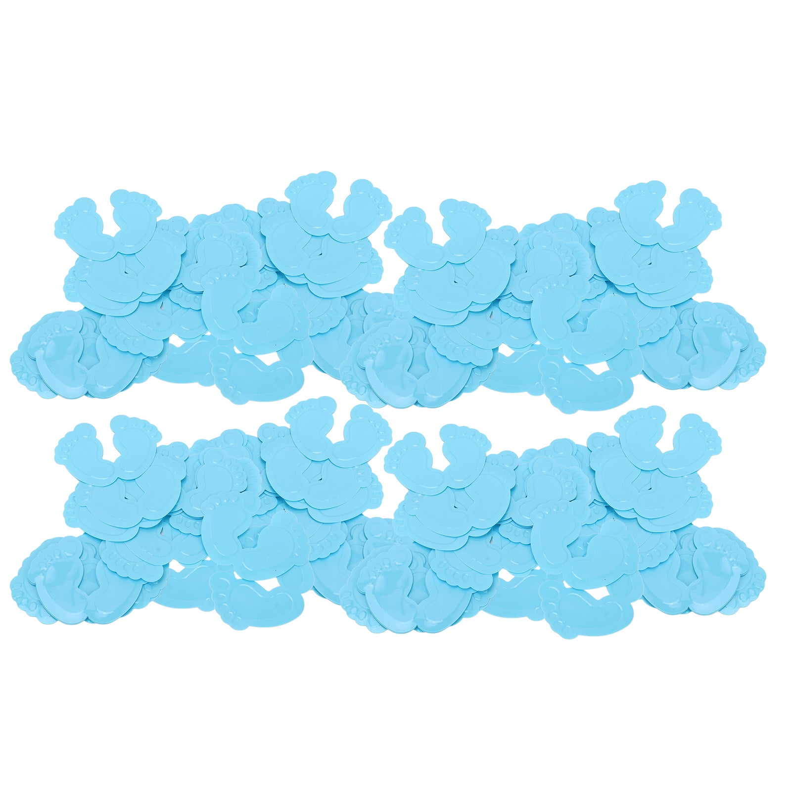 LeiKong 160Pcs Footprint Baby Shower Confetti Gender Reveal Cute