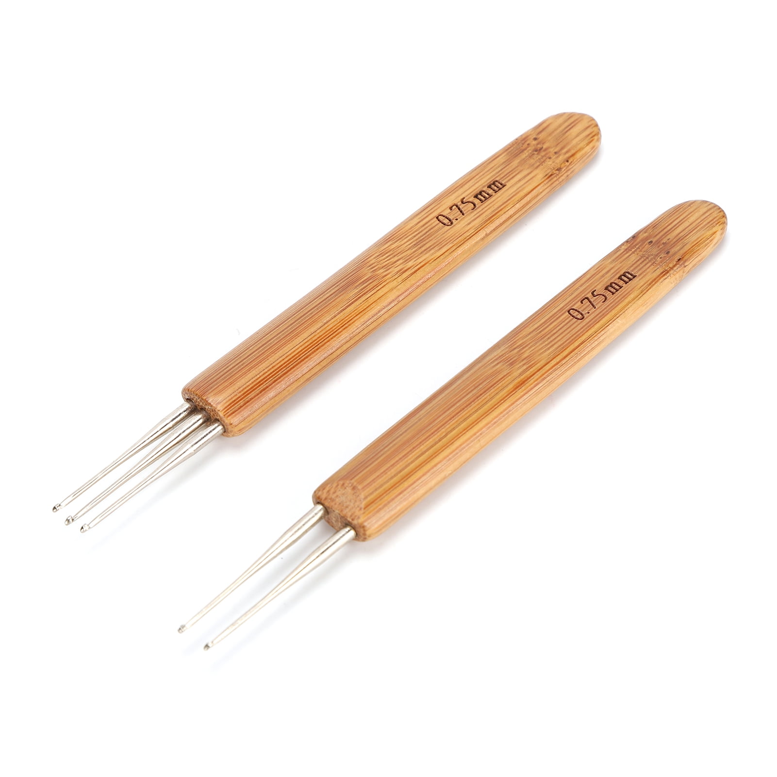 LeiKong Dreadlocks Crochet Kit 3 Hook 2 Hook Bamboo Shank Stainless