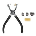 LeiKong French Angled Chisel Punch Pliers Double Lever Replaceable Head