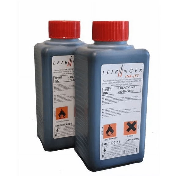 Leibinger INK 04794 77000-00030 Black Ink MEK General Purpose Ink with RFID Chip 1L Original