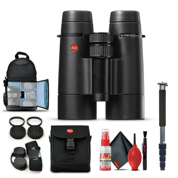 Leica 10x42 Ultravid HD-Plus Binoculars (40094) + Basic Bundle