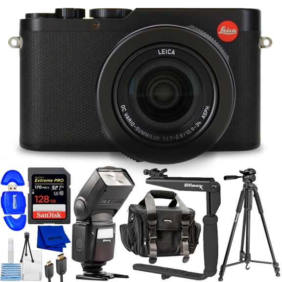 Leica D-Lux 8 Digital Camera 19191 International Model- 10PC Accessory Bundle
