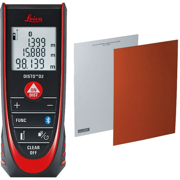 Leica  DISTO D2 Laser Distance Measurer With GZM26 Target Plate (and options)