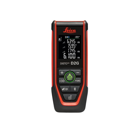 Leica DISTO D2G Laser Measurer with Green Beam 120m Range Smart Room Planning Multifunctional End-Piece and NFC Data Transfer