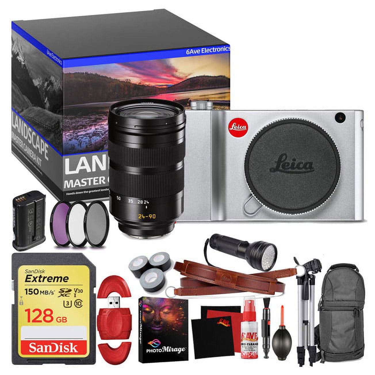 Leica L2 Mirrorless Digital Camera (Silver) - Master Landscape Photographer Kit - Memory Card - Accessories with Leica - image 1 of 6