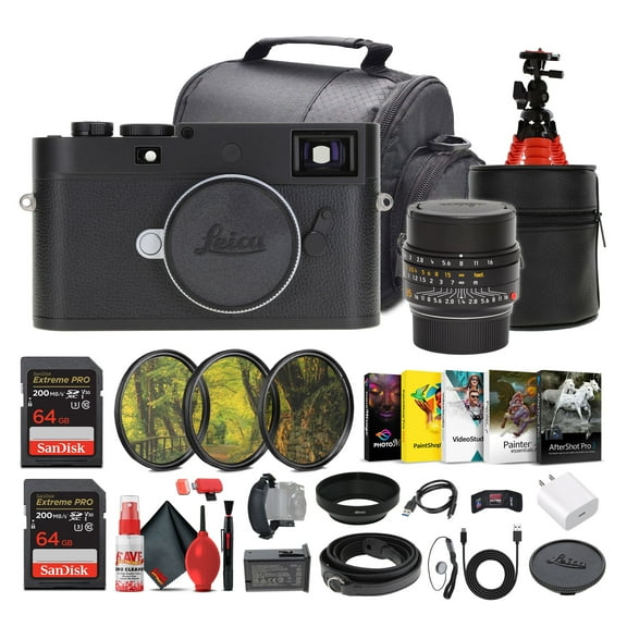 Leica M11-D Rangefinder Camera (Black) + Leica 35mm Lens + 64GB Memory Card + More