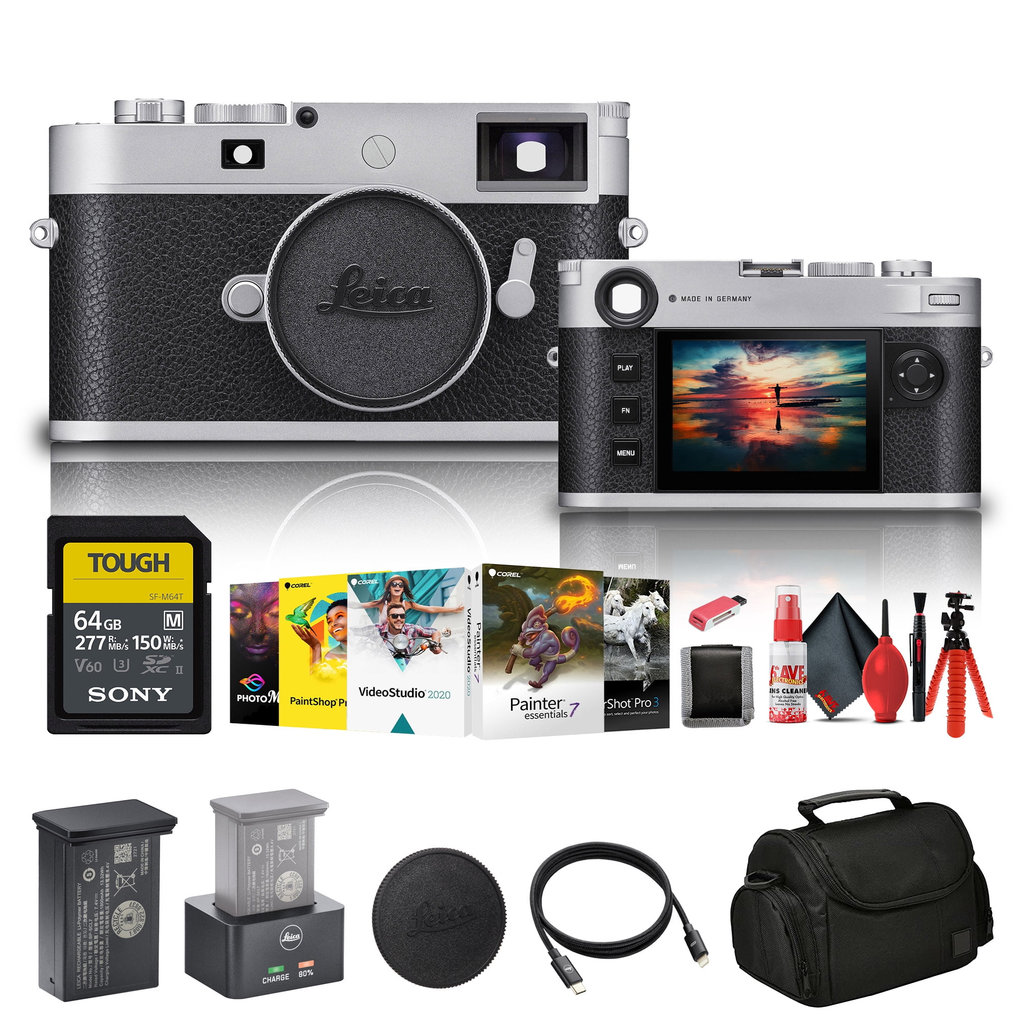 Leica M11P Rangefinder Camera (Silver) (20214) + 64GB Memory Card