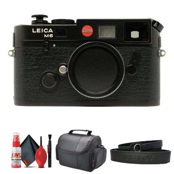 Leica M6 Rangefinder 35mm Fully Mechanical Operation Camera (10557) + Bag + Cleaning Kit