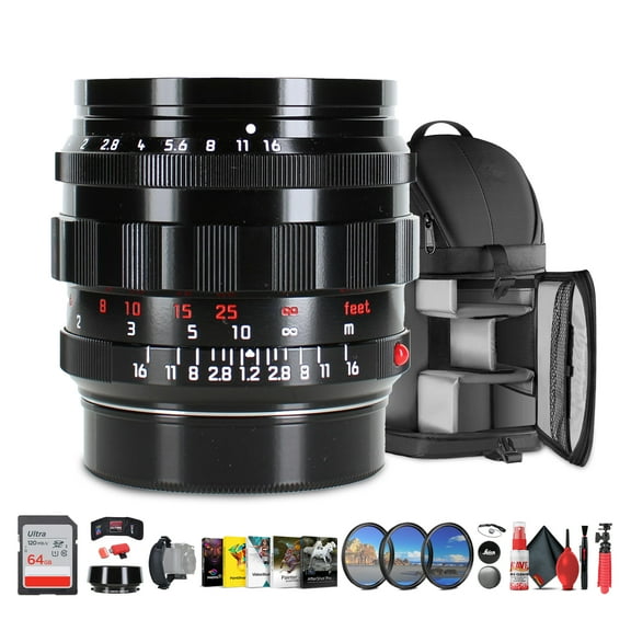 Leica Noctilux-M 50mm f/1.2 ASPH Lens (Glossy Black) | Ultra-Fast Classic Lens