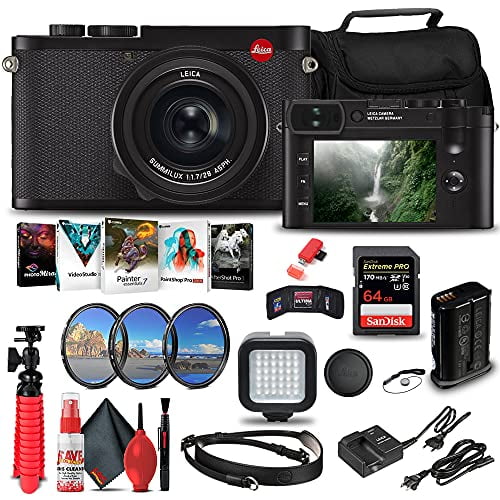 Leica Q2 Digital Camera (19050) + 64GB Memory Card Bundle