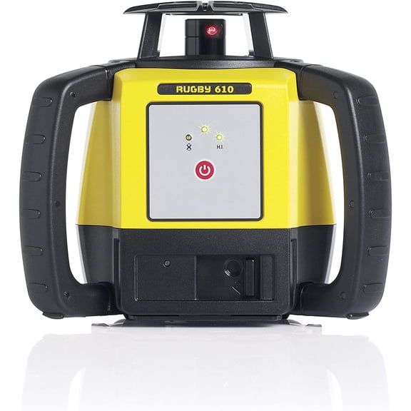 Leica Rugby 610, Rod Eye 120 Receiver, Alkaline Kit, Horizontal Flat Plane Laser