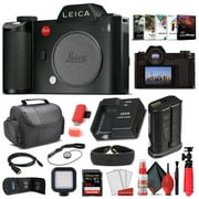 Leica SL Typ 601 Mirrorless Digital Camera 10850 + 64GB Extreme Pro Card + Corel Photo Software + LED Video Light + Card Reader + Case + Cleaning Set + HDMI Cable and More - Deluxe Bundle